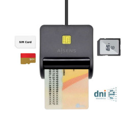 Lecteur de carte memoire DNI,  SIM, SD, Micro SD, MMC, RS-MMC et Micro MMC