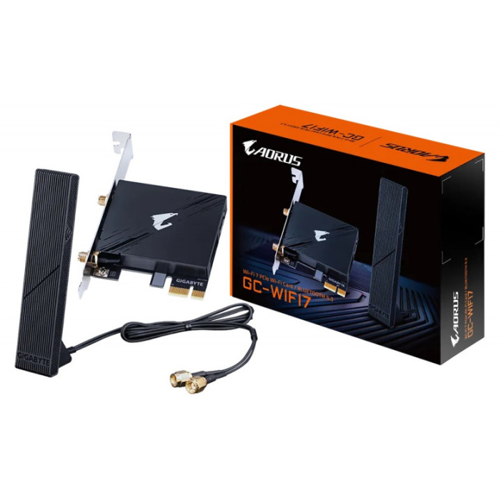 Carte pci express wifi 7 GIGABYTE 5800mbps tribande 2.4 5 6ghz + bluetooth 5.3