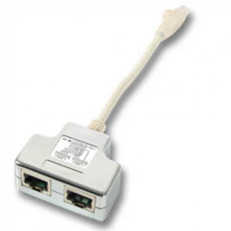 Eclateur de paire doubleur 40497591 RJ45 vers 2 ports RJ45 Cat 6 FTP cordon 0.15