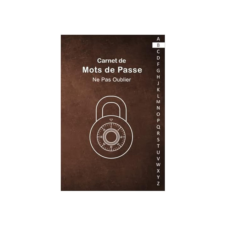 Carnet à mot de passe - repertoire- site web-