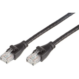 Cable RJ45 Droit FTP blinde cat 6A  0.25m NOIR