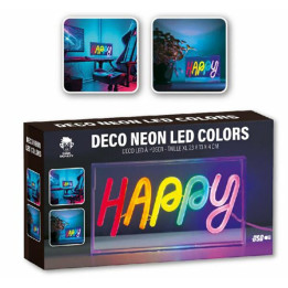 Neon HAPPY 23 x 13 x 4 usb