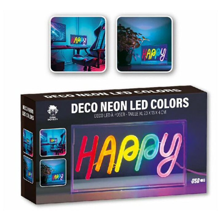 Neon HAPPY 23 x 13 x 4 usb