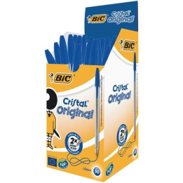 BIC stylo à bille cristal original  bleu  x50
