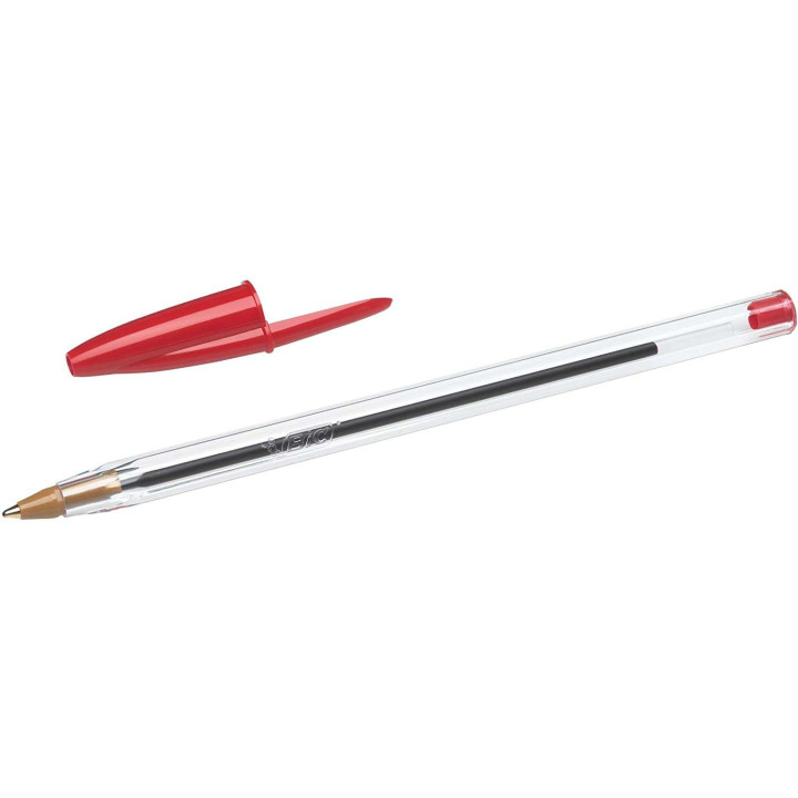 BIC stylo à bille cristal original rouge  x50