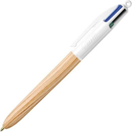 BIC 4 couleurs bois
