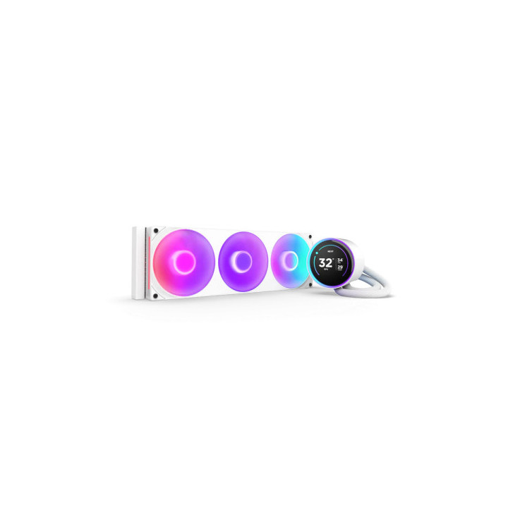 Refroidissement liquide NZXT KRAKEN ELITE 420 rgb v2  RL-KR42E-W2 blanc