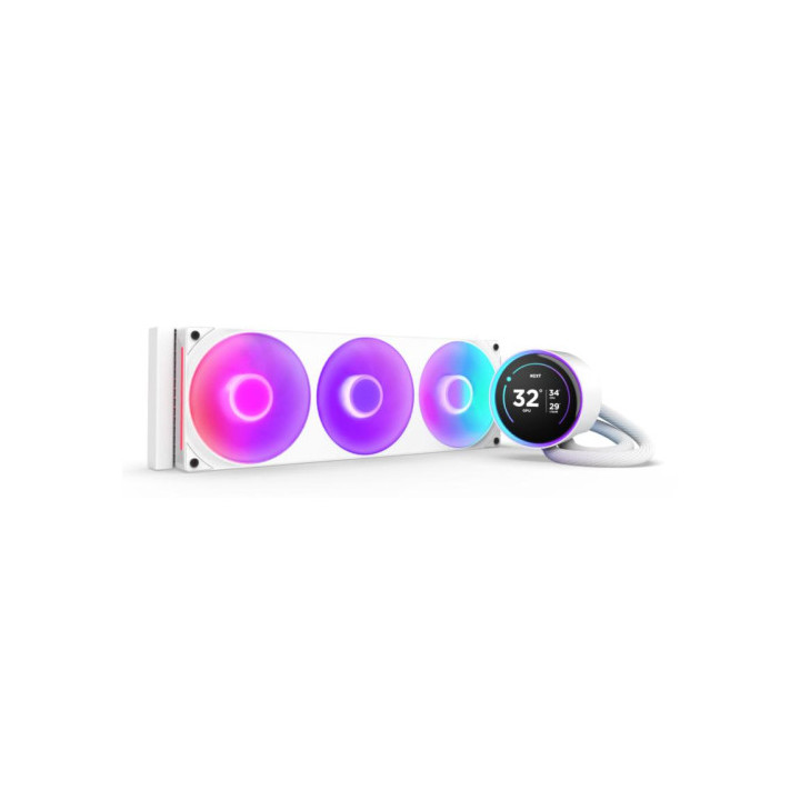 Refroidissement liquide NZXT KRAKEN ELITE 360 rgb v2  RL-KR36E-W2 blanc
