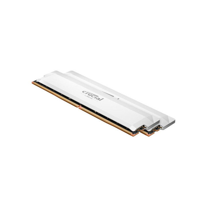DDR5 32gb 2x16gb 6400  CRUCIAL PRO  CP2K16G64C38U5W blanche