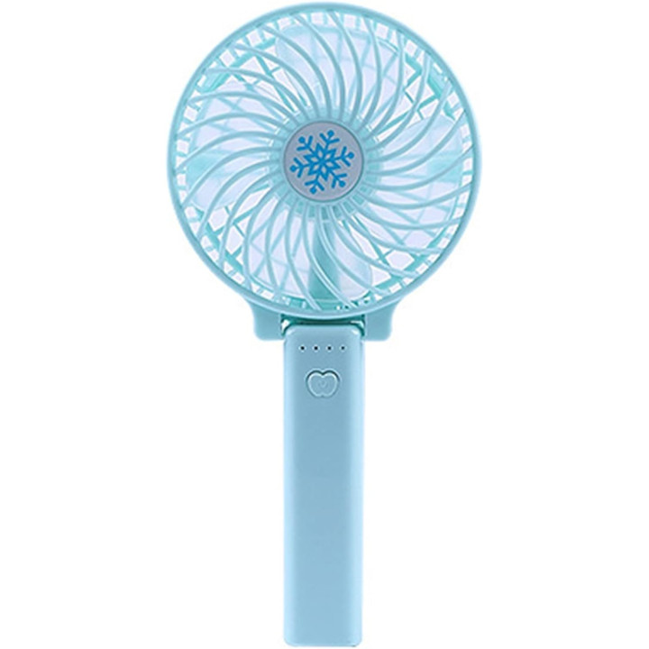 Mini ventilateur à main rechargeable - rose orange bleu vert