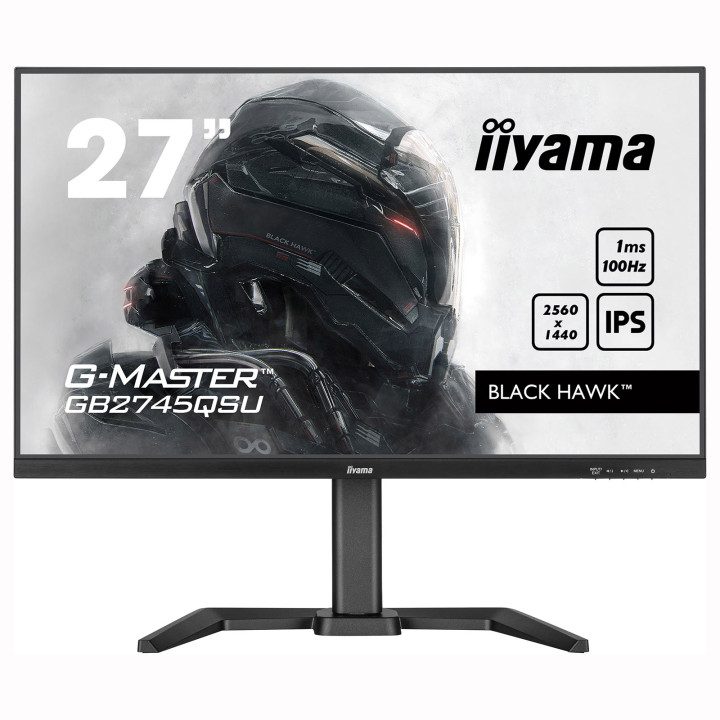 27 IIYAMA G2745QSU-B2  BLACK HAWK 2560x1440 IPS  1ms 100 Hz HDMI DISPLAY PORT HP