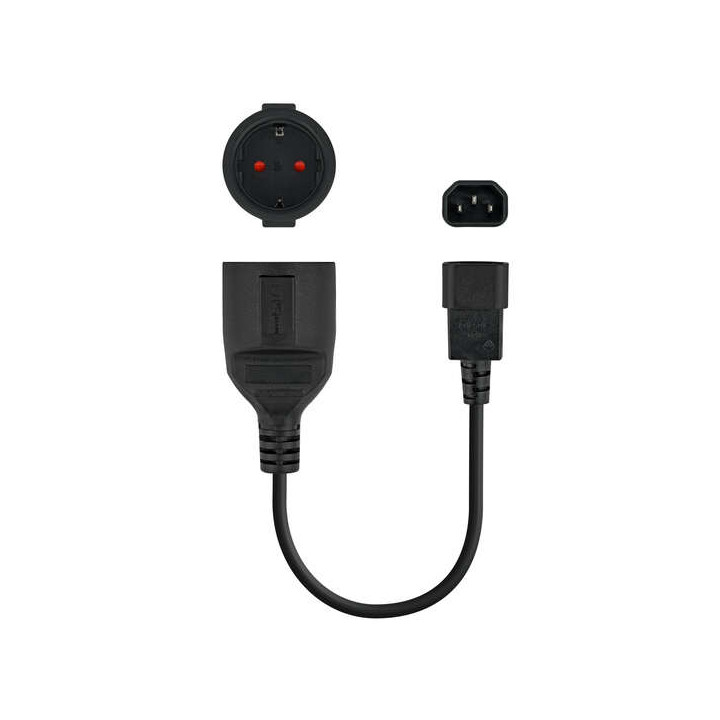 Adaptateur IEC male vers SHUCKO femelle 16A 0.25m