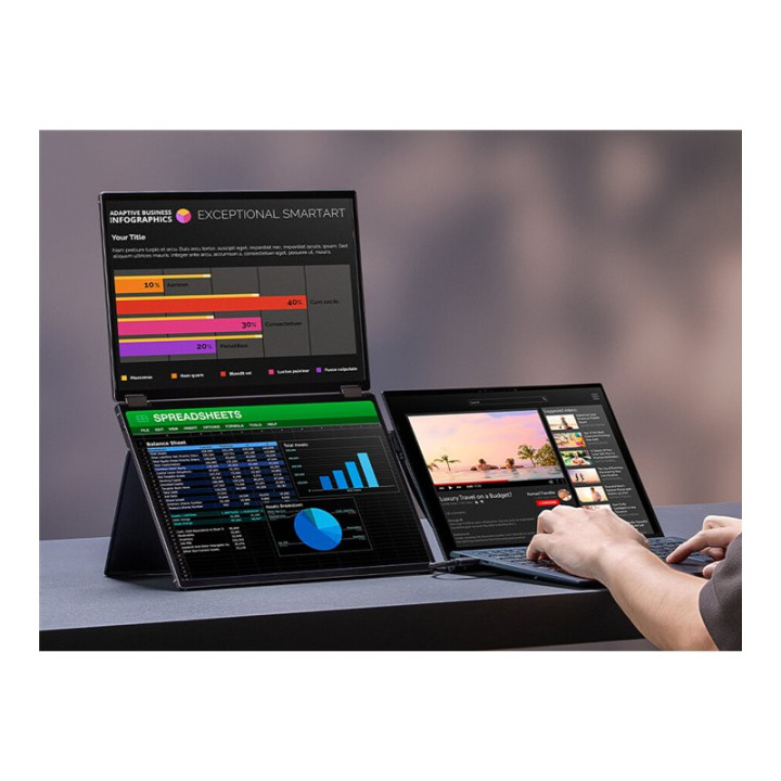 Ecran externe DOUBLE ASUS OLED MQ149CD 14p miniHDMI 2x USB-C