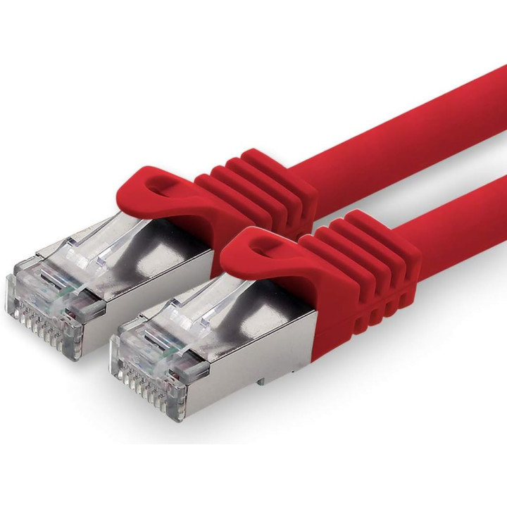 Cable RJ45 Droit LSZH  S.FTP PIMF AWG26 600mhz cat 7  1m ROUGE