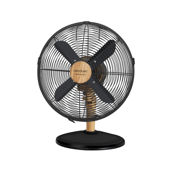 Ventilateur CECOTEC ENERGYSILENCE 600 WoodDesk 40w diam 30.5cm noir bois