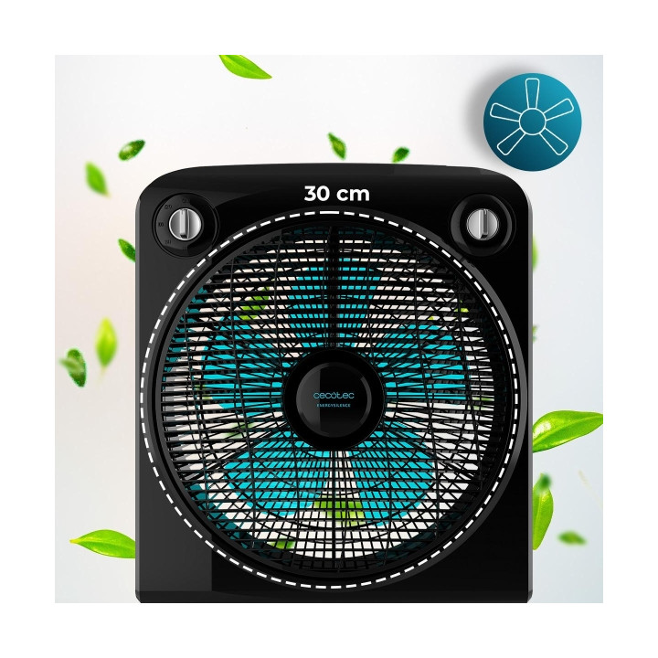 Ventilateur CECOTEC ENERGYSILENCE 6000 PowerBox 50w diam 30cm noir