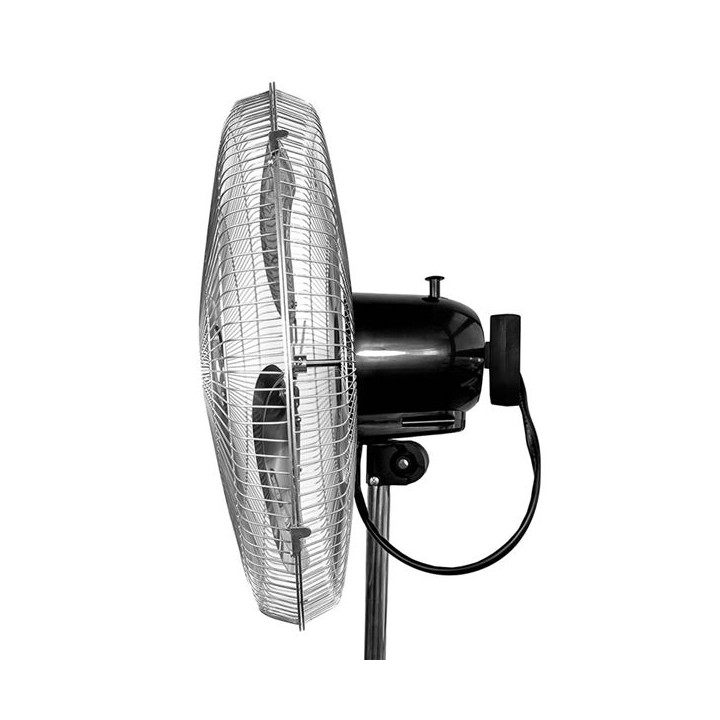 Ventilateur MUVIP MV0594 sur pied indus 75w diam 45cm argent noir