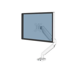Support 1 ecran FELLOWS 8056201 Bras porte écran simple Platinum Series blanc