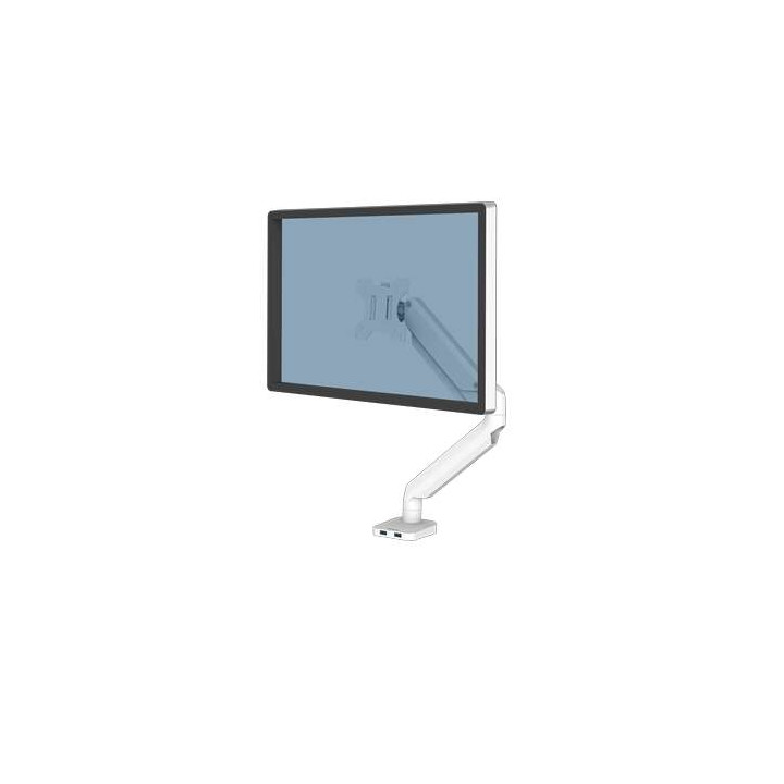 Support 1 ecran FELLOWS 8056201 Bras porte écran simple Platinum Series blanc