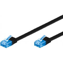 Cable RJ45 Droit SFTP LSOH  cat 6  0.5 m NOIR PLAT