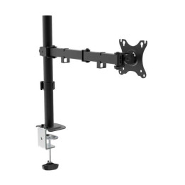 Support 1 ecran articule H-B D-G   max 32p 9kg  pince bureau NOIR