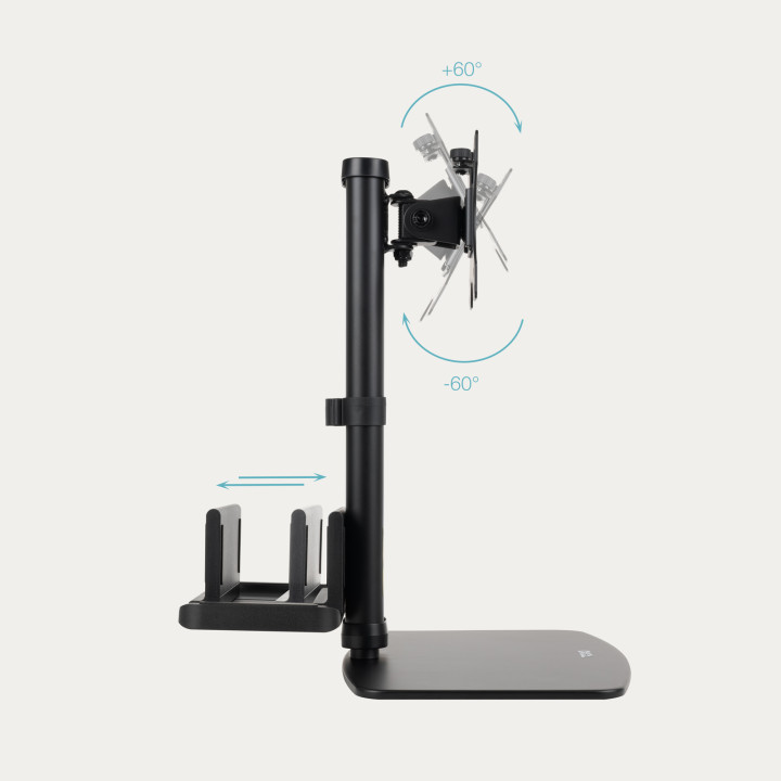 Support ecran et mini PC de bureau max 27' vesa