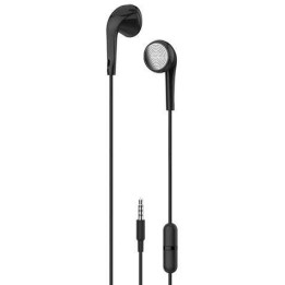Ecouteurs micro intra auriculaire filaire jack Noir