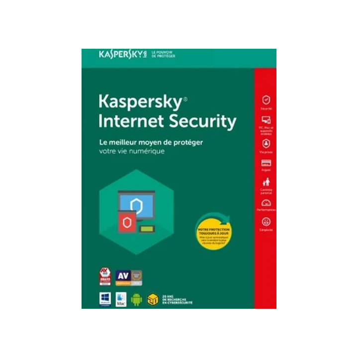 Kaspersky internet security  1 an 1 pc