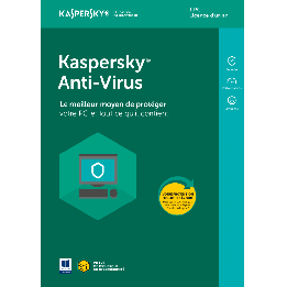 Kaspersky antivirus STANDARD    1 an 1 pc boite