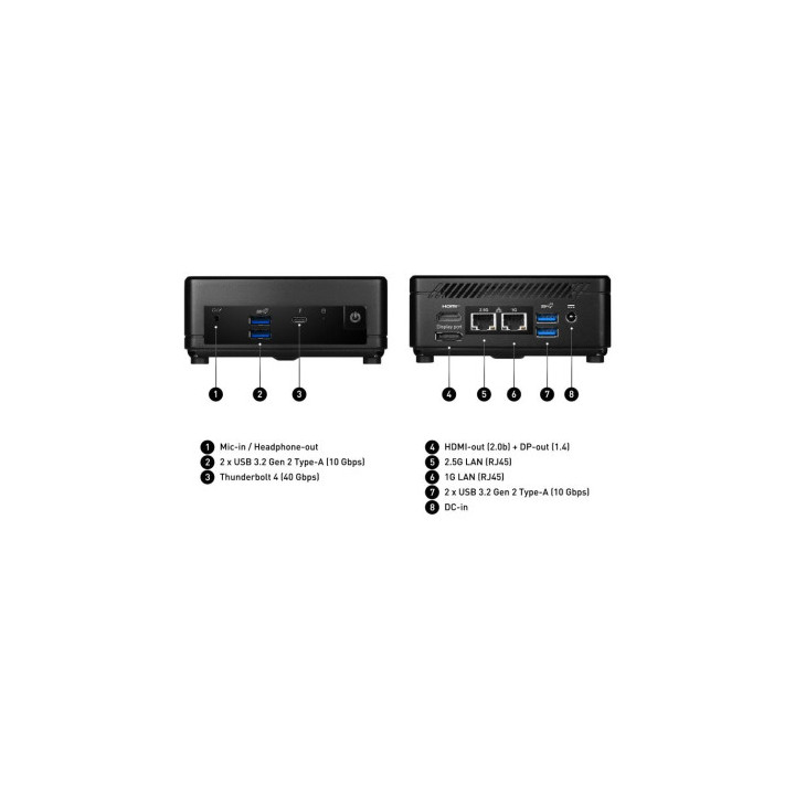 MSI Cubi 5 i3-1215u SANS ram ssd dos