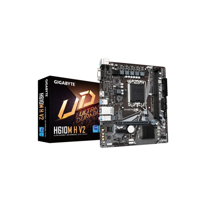 Carte mere GIGABYTE H610M H V2 vga hdmi --DDR5-- matx s1700