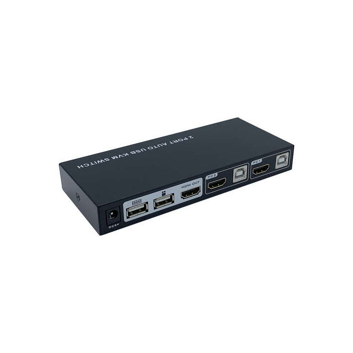 KVM 2 ports  hdmi4K 60Hz  usb avec cables et alim