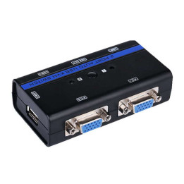 KVM 2 ports  vga usb avec cables